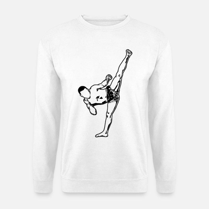 Kickboxen - Unisex Pullover - Weiß