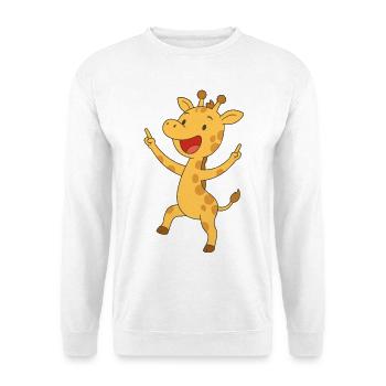 Girafe de bonne humeur - Sweat-shirt Unisexe - blanc - Devant