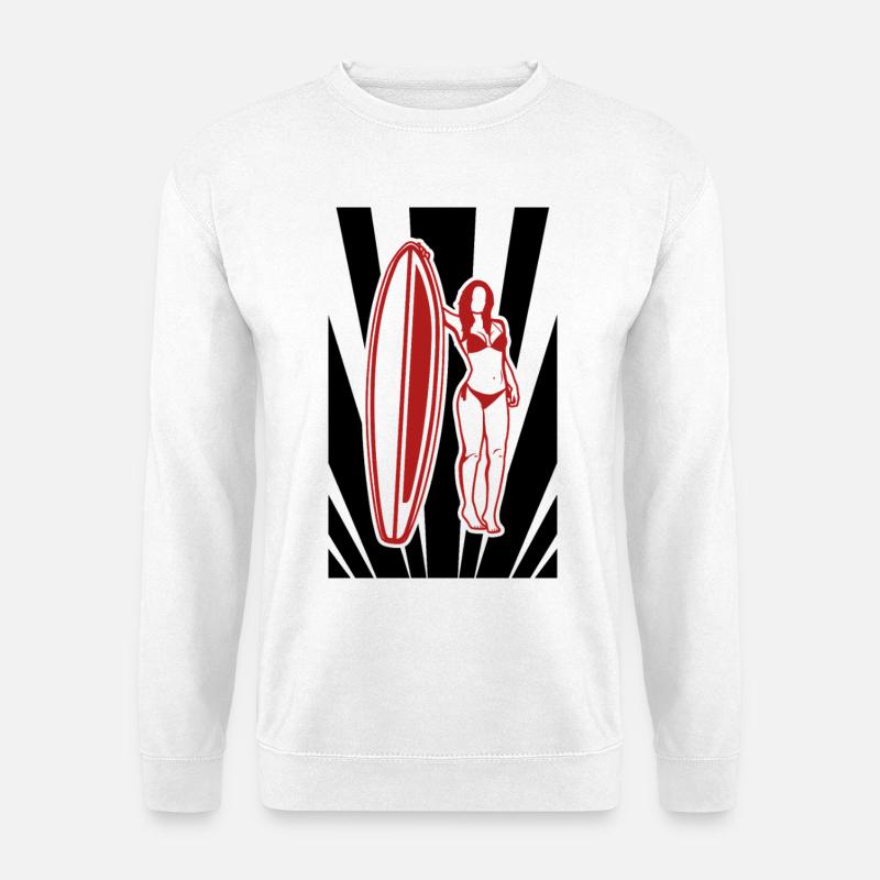 Wellenreiter Design - Unisex Pullover - Weiß