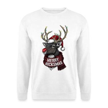 Weihnachten Rentier Rudolph - Weihnachten Rentier - Unisex Pullover - Weiß - Vorne