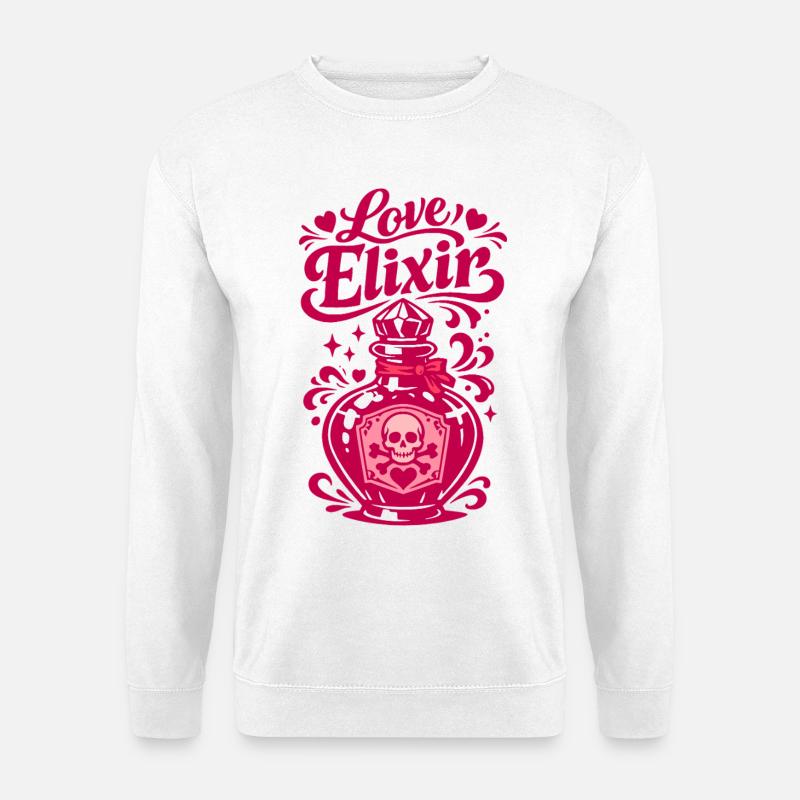 Love Elixir Heart Bottle | Valentine's Day - Unisex Sweatshirt - white