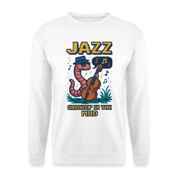 Jazz qui groovin' dans la boue - Sweat-shirt Unisexe - blanc - Devant