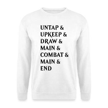 The Steps Of A Turn – schwarz - Unisex Pullover - Weiß - Vorne - Alina (178cm) & Michal (187cm)
