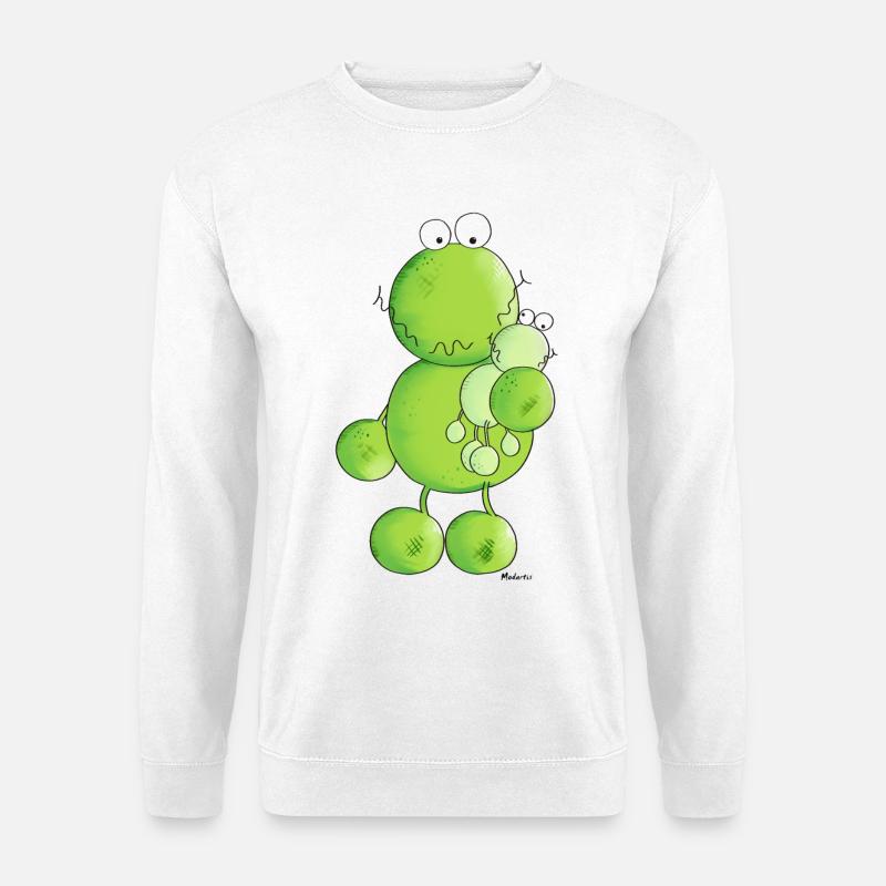 Verspielter Frosch - Unisex Pullover - Weiß