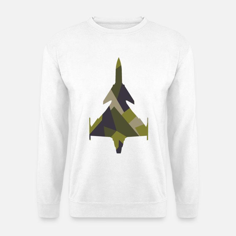 JAS 39 Gripen Düsenjäger - Unisex Pullover - Weiß