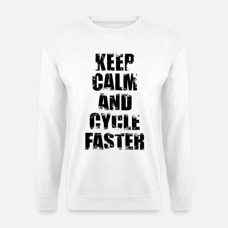 Lustiger Radfahrer Witz - Unisex Pullover - Weiß