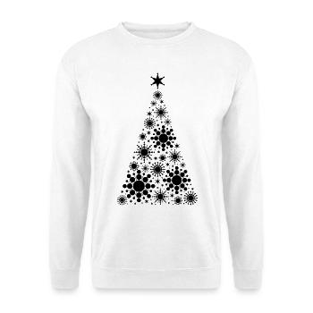 Christmas tree / Christmas tree made of circles - Unisex Sweatshirt - white - Front