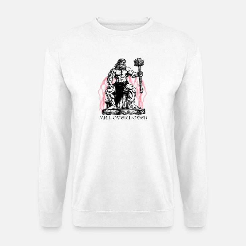 Mythischer Liebhaber Thor - Mr. Lover Lover - Unisex Pullover - Weiß