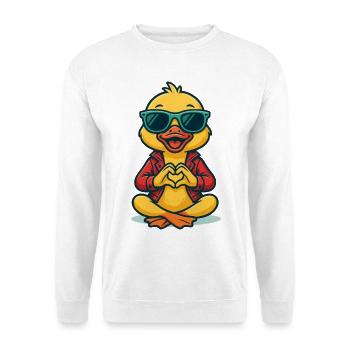 Duckling Heart Beat - Unisex Pullover - Weiß - Vorne