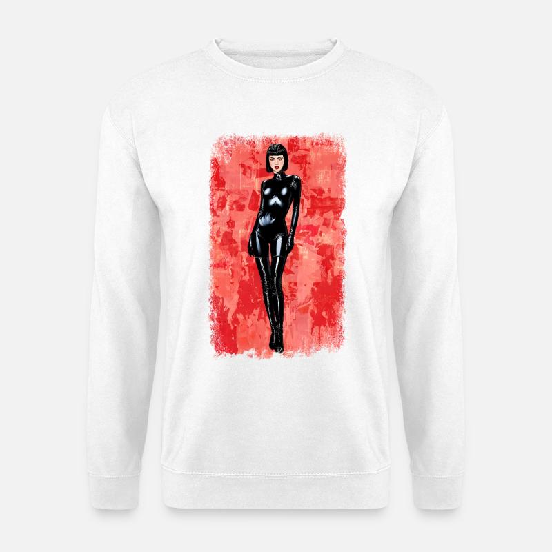 Latex Noir Distressed-Edition - Unisex Pullover - Weiß