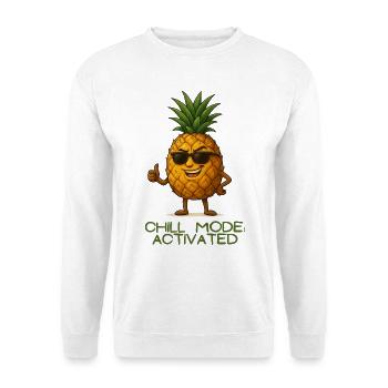Mode Chill à l’Ananas - Sweat-shirt Unisexe - blanc - Devant