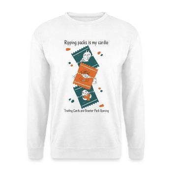 Packs zu rippen ist mein Cardio Cards Booster Pack - Unisex Pullover - Weiß - Vorne