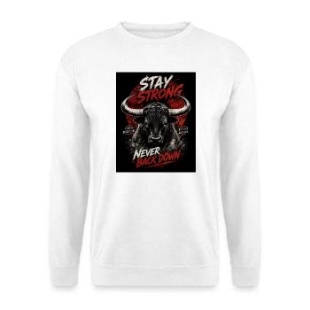 Fort Taureau Reste Fort - Sweat-shirt Unisexe - blanc - Devant
