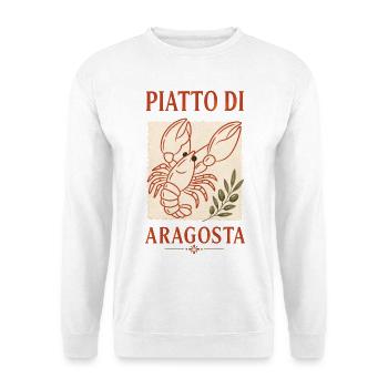 Piatto di Aragosta Hummer Italien Retro - Unisex Pullover - Weiß - Vorne
