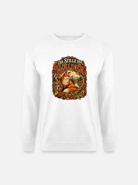 Die Stille der Wälder - Unisex Pullover - Weiß