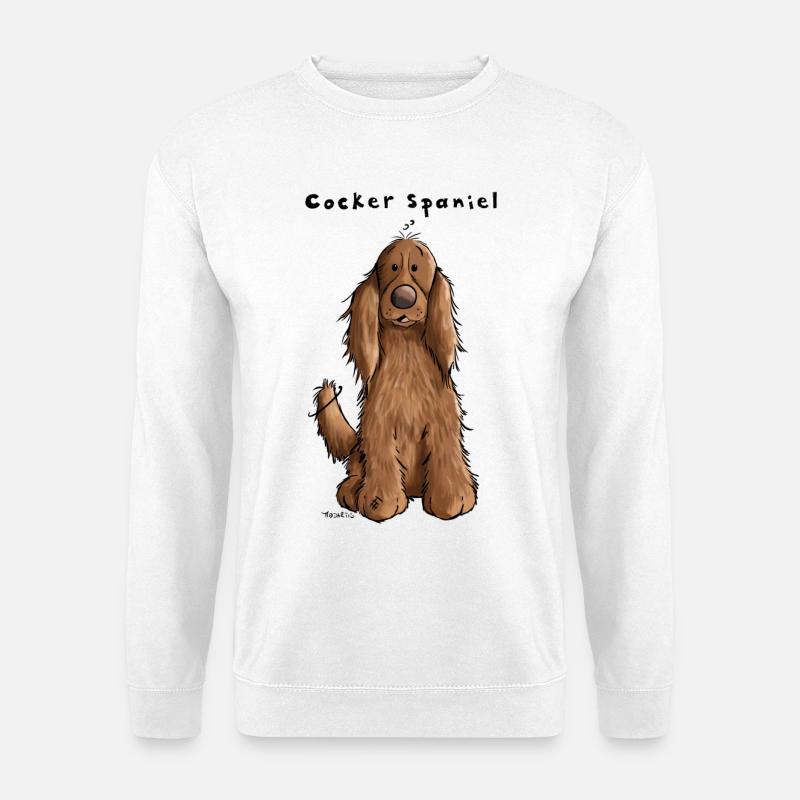 Der Cocker Spaniel - Unisex Pullover - Weiß