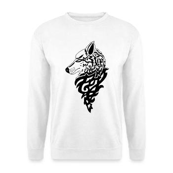 Black Wolf Forest Genius - Unisex Sweatshirt - white - Front