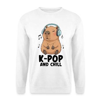 K-Pop And Chill - Unisex Sweatshirt - white - Front
