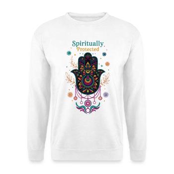 Spirituality Spiritually Protected Sacred Geometry - Unisex Sweatshirt - white - Front