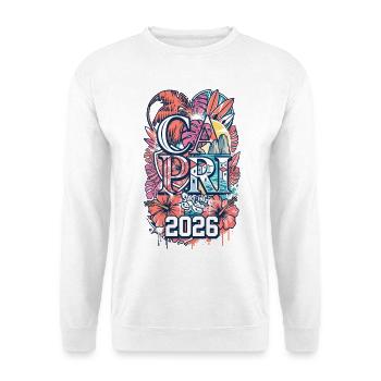 Capri Surfing Paradise - Unisex Pullover - Weiß - Vorne - Alina (178cm) & Michal (187cm)
