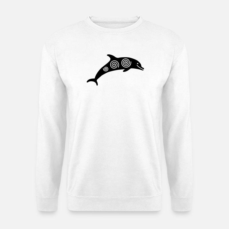 Delfin - Unisex Pullover - Weiß