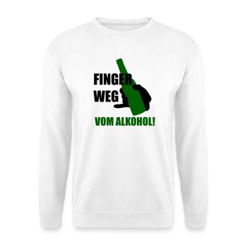 Éloignez-vous de l'alcool - Sweat-shirt Unisexe - blanc - Devant