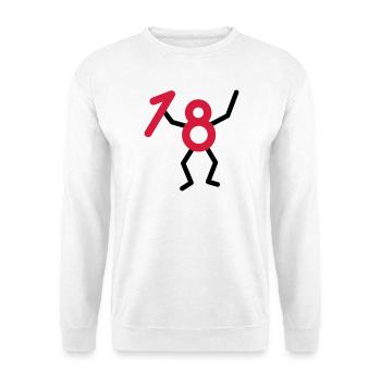Endlich18 ! - Unisex Pullover - Weiß - Vorne