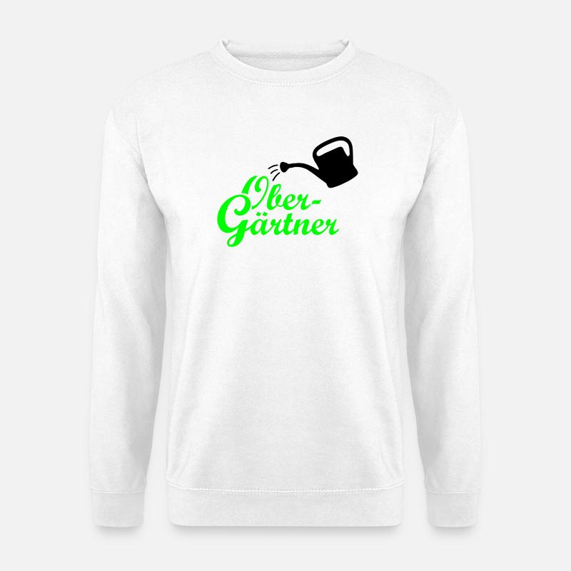 Obergärtner Giesskanne - Unisex Pullover - Weiß