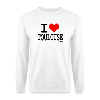 ich liebe Toulouse - Ich liebe toulouse - Unisex Pullover - Weiß - Vorne
