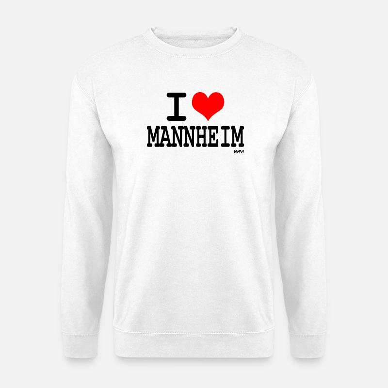 ich liebe mannheim - i love - Unisex Pullover - Weiß