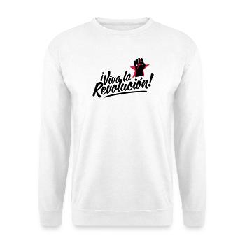 revolution fist - Unisex Sweatshirt - white - Front