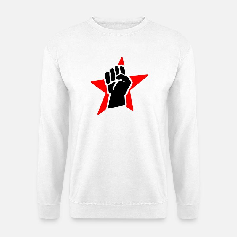 revolution fist (for black shirts) - Unisex Pullover - Weiß