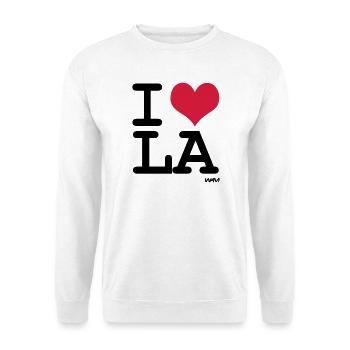 j'aime la - los angeles par wam - Sweat-shirt Unisexe - blanc - Devant