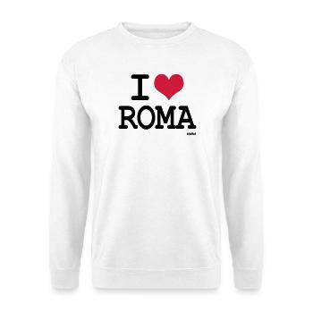j'aime roma par wam - Sweat-shirt Unisexe - blanc - Devant
