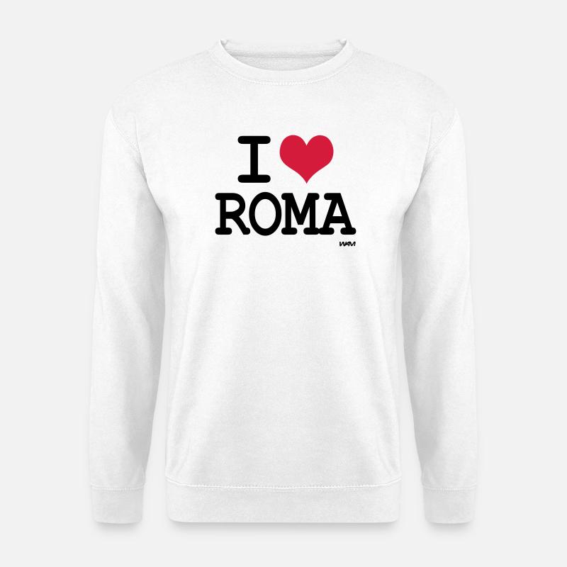 i love roma by wam - Unisex Pullover - Weiß