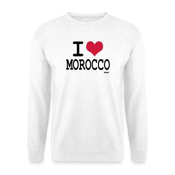 Ich liebe Marokko - ich liebe Marokko by wam - Unisex Pullover - Weiß - Vorne