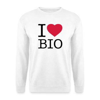 I LOVE BIO - Unisex Sweatshirt - white - Front