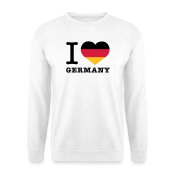 I love Germany - Unisex Pullover - Weiß - Vorne