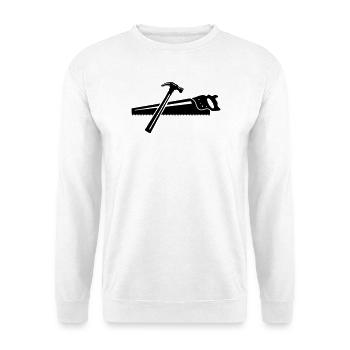 A hammer and a saw - Unisex Sweatshirt - white - Front