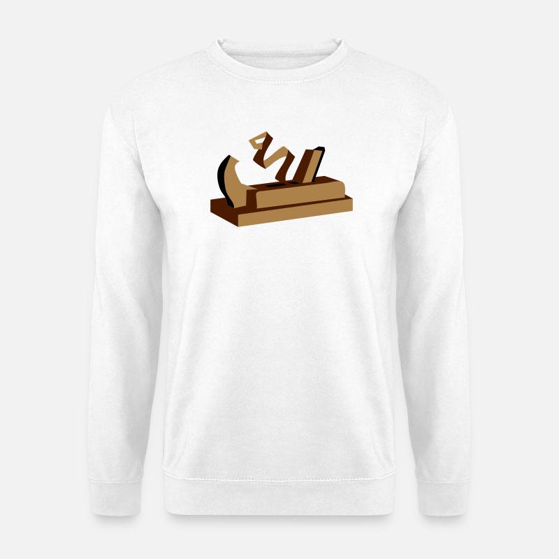 Ein Hobel - Unisex Pullover - Weiß