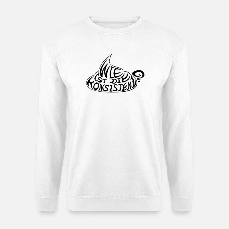 wie_ist_die_konsistenz - Unisex Pullover - Weiß
