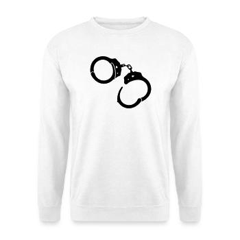 Handschellen Handcuffs - Unisex Pullover - Weiß - Vorne