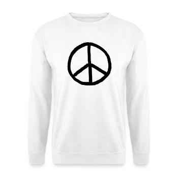 Friedenszeichen - Unisex Pullover - Weiß - Vorne