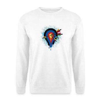 Zielscheibe und 5 Pfeile - Unisex Pullover - Weiß - Vorne