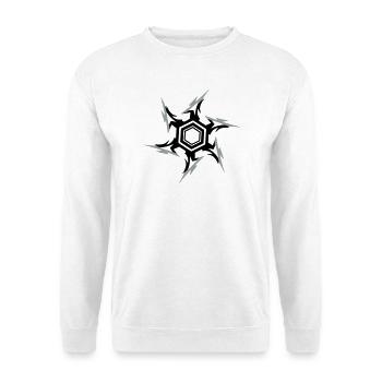 Ninja Étoile à lancer - Sweat-shirt Unisexe - blanc - Devant