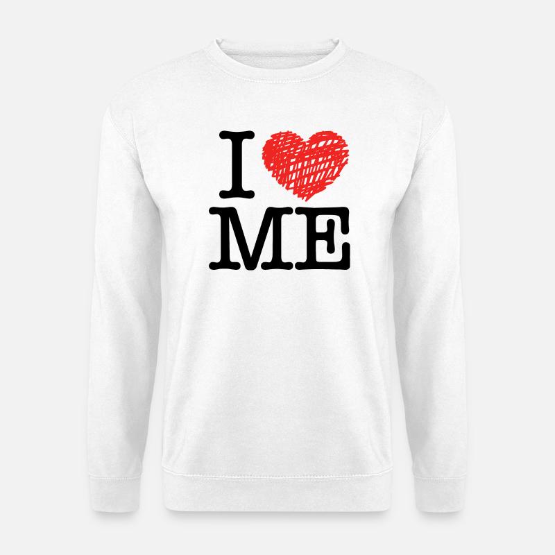 I love me - Unisex Pullover - Weiß