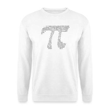 Pi - Unisex Sweatshirt - white - Front