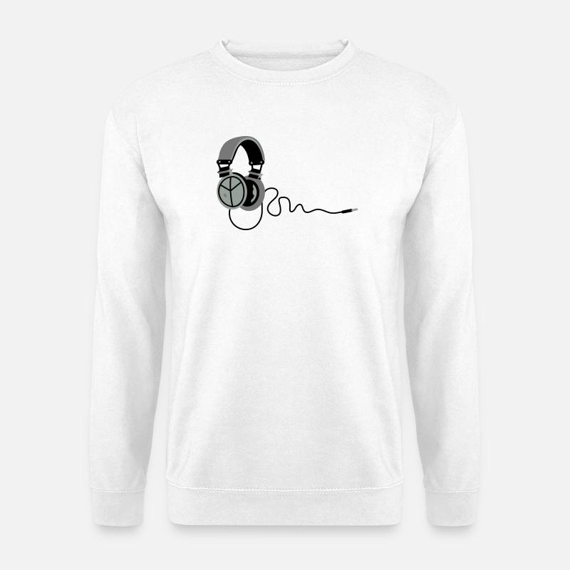 Peace Kopfhörer - Unisex Pullover - Weiß