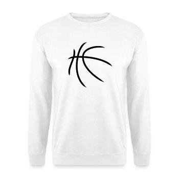Basketball | Muster | Ball - Sweat-shirt Unisexe - blanc - Devant