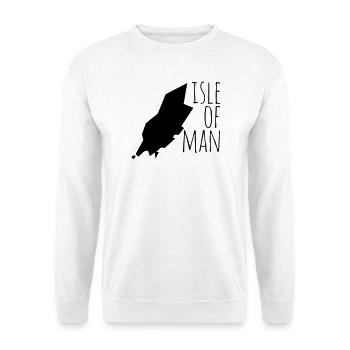 isle of man - Unisex Sweatshirt - white - Front